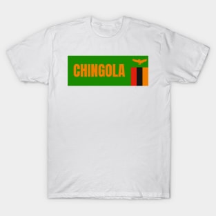 Chingola City in Zambia Flag T-Shirt